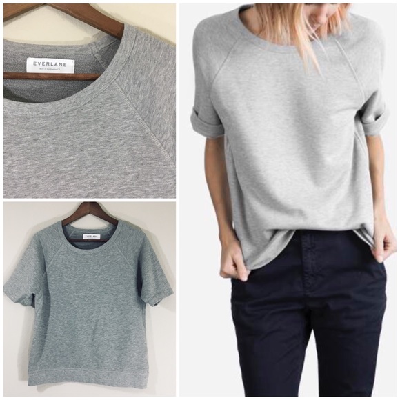 Everlane Tops - Everlane SS Sweatshirt. Grey. Small.